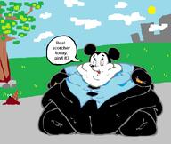 artist:ocellaroid character:mickey_mouse morbidly_obese morbidly_obese_male obese overweight pixel_art series:disney series:mickey_and_friends sweat text weight_gain year:2024 // 681x574 // 22KB