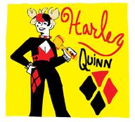 artist:ocellaroid character:harley_quinn pixel_art series:dc_comics text // 924x838 // 38KB