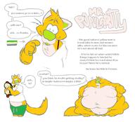 artist:ocellaroid character:mr_popularity furry morbidly_obese morbidly_obese_male obese overweight pixel_art text weight_gain year:2024 // 924x836 // 47KB