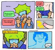 artist:ocellaroid character:anemone character:arcade comic fellatio pixel_art series:marvel_comics ship:anemocade text year:2024 // 599x549 // 35KB