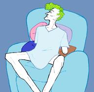 2_missing_limbs amputee artist:ocellaroid character:joker_(dc_comics) drooling pixel_art series:dc_comics year:2025 // 989x975 // 34KB